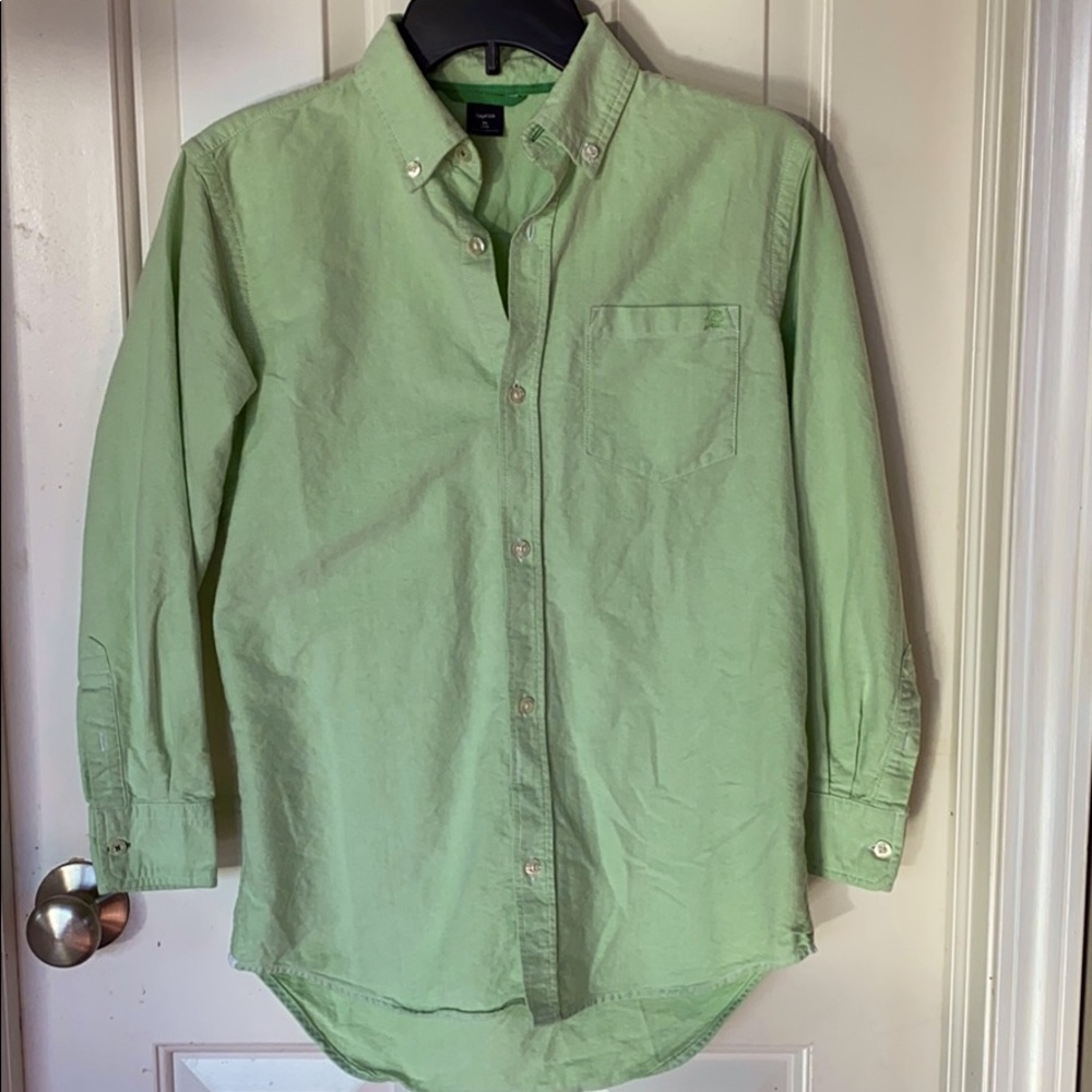 Gap Kids Green Button-Up